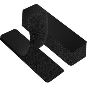 Duty Hook and Loop Strips with Adhesive,16 Set 4"x1",Nylon-velcro Tape with Adhesive Heavy Duty,Double-Sided Adhesive Strip