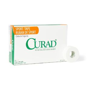 CURAD Ortho-Porous Sports Adhesive Tape, Latex Free, 1" x 10 Yards Size, Pack of 144