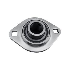 Flange Mounted Bearing SBPFL204 Unit - Pressed Steel Housing, Two Bolt Holes,Mounted Flange Block Bearings, Bearing Internal Diameter 20mm