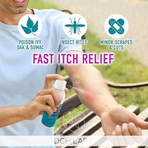 Itch Relief CalaSpray: Fast Itch Relief from Poison Ivy, Oak, Sumac, and Minor Scrapes & Cuts, 3 Ounces (2-Pack) in Saudi Arabia