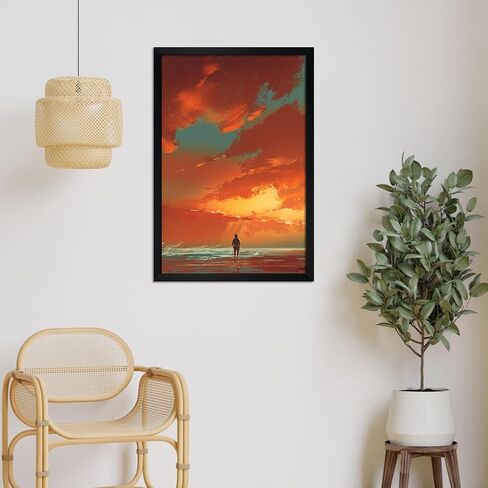 Lavezee 24x36 Poster Frame Black Display 24 x 36 Inch Photo Picture Frame for Wall, Pack of 1 in Saudi Arabia