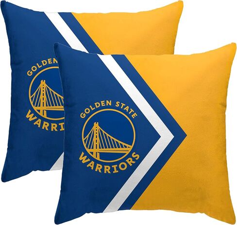 Officially Licensed NBA Side Arrow Poly Span 2 Pack Throw Pillows, 16" x 16" in Saudi Arabia