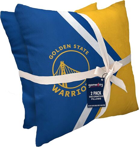 Officially Licensed NBA Side Arrow Poly Span 2 Pack Throw Pillows, 16" x 16" in Saudi Arabia