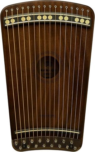 Guitar Harp | Hanago M28 [16 Strings but Playable 28 Notes] Single-Fret Fingerboard with Piano Array, Portable A4 Size, All Solid Wood(Mahogany) in Saudi Arabia
