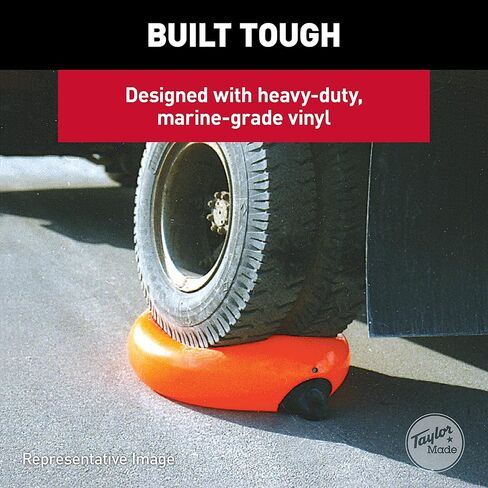 TAYLOR MADE PRODUCTS Tuff End Buoy, Orange (21") – Flexible, Strong, Marine-Grade Vinyl Buoy for 25-40 Foot Boats – Easy-to-use, Trivalve™ Inflates with Standard Ball Pump – 2020108091 in Saudi Arabia