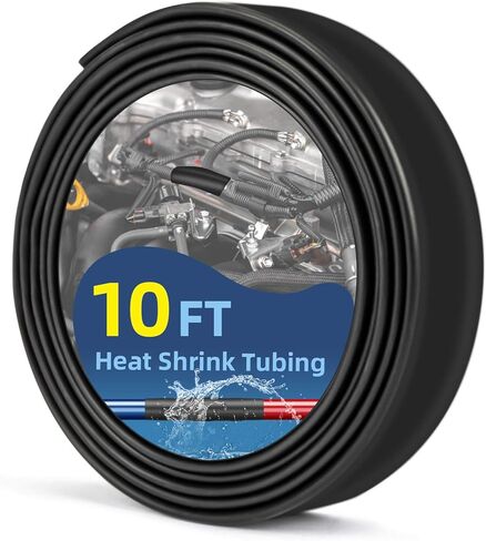 Heat Shrink Tubing 1/2 Inch - 3:1 Ratio Heat Shrink Sleeves Heavy Duty Marine Grade Heat Shrink Wire Cable Tubing Electrical Shrink Wrap Tubing Adhesive 10ft. in Saudi Arabia