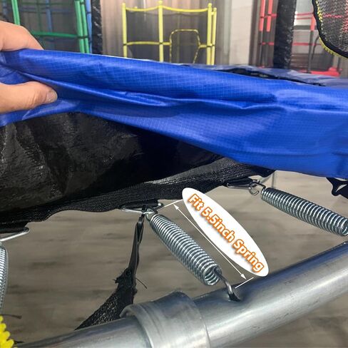 استبدال حصيرة الترامبولين (قطر السجادة: 151 بوصة) يناسب إطارًا بطول 14 قدمًا، مع 84 حلقة على شكل حرف V تناسب مقاس 5.5 بوصة، مقاومة للأشعة فوق البنفسجية، مع خطافين وزوجين من القفازات المضادة للانزلاق، مجموعة إبزيم حلقي مثلث in Kuwait