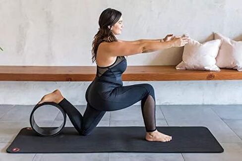 مجموعة عجلات اليوغا Le Essentials - عجلة دعم اليوغا دارما الأقوى والأكثر راحة - 3 عبوات لآلام الظهر والتمدد (13، 10، 6 بوصات) - مجموعة عجلات اليوغا دارما (أزرق) in Kuwait