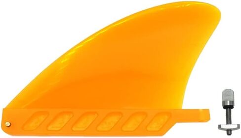 4.6" Soft Surf Fin Orange&Black for Surf Boards, SUP Paddleboards or Water SUP with No Tool fin Screw in Saudi Arabia