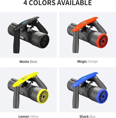 سكوتر EDGE SMART DRIVE K5 تحت الماء للغوص والغطس، مقاوم للماء حتى عمق 50 متر، قدرة التحمل 60 دقيقة، سكوتر البحر ثلاثي السرعات مع حامل كاميرا الحركة، حمام سباحة للرياضات المائية للبالغين باللون الأسود in Kuwait