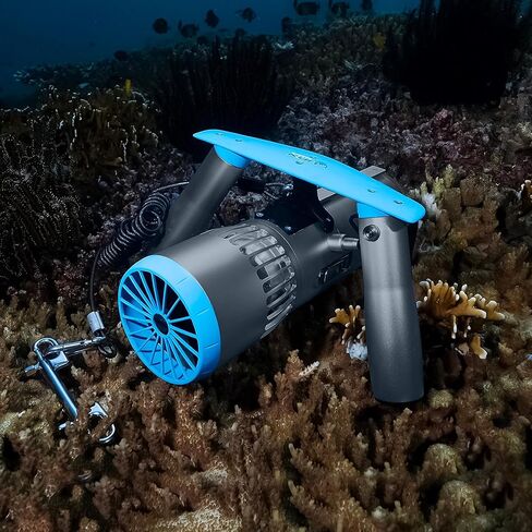 سكوتر EDGE SMART DRIVE K5 تحت الماء للغوص والغطس، مقاوم للماء حتى عمق 50 متر، قدرة التحمل 60 دقيقة، سكوتر البحر ثلاثي السرعات مع حامل كاميرا الحركة، حمام سباحة للرياضات المائية للبالغين باللون الأسود in Kuwait