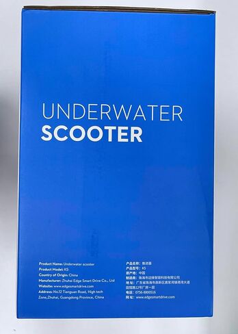 سكوتر EDGE SMART DRIVE K5 تحت الماء للغوص والغطس، مقاوم للماء حتى عمق 50 متر، قدرة التحمل 60 دقيقة، سكوتر البحر ثلاثي السرعات مع حامل كاميرا الحركة، حمام سباحة للرياضات المائية للبالغين باللون الأسود in Kuwait