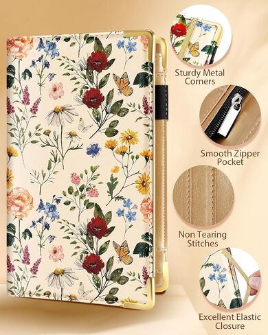 Slohif Server Book for Waitress Cute Serving Books with Zipper Pocket Accessories Leather Server Check Book Restaurant Waiter Server Booklet Ticket Book Holder Colorful Work Hard in Kuwait