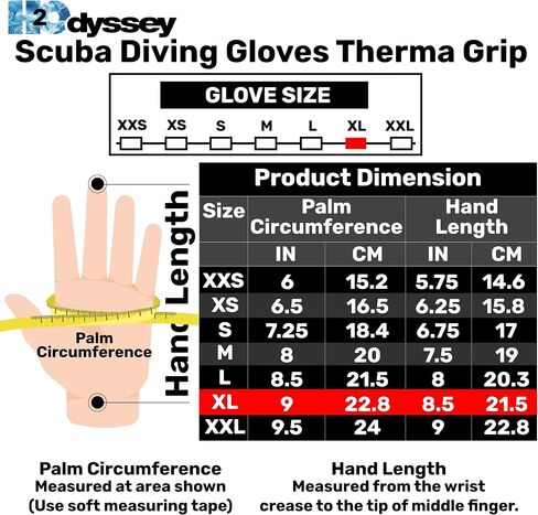 5mm Scuba Diving Gloves Therma Grip in Saudi Arabia