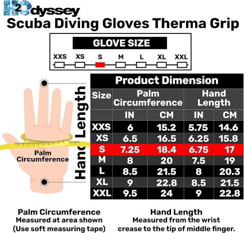 5mm Scuba Diving Gloves Therma Grip in Saudi Arabia