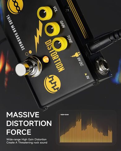 دواسة Donner X Third Man Hardware متعددة التأثيرات، تهديد ثلاثي 3 في 1 دواسة جيتار تناظرية تشويه فيزر صدى مع محول للجيتار الكهربائي in Saudi Arabia