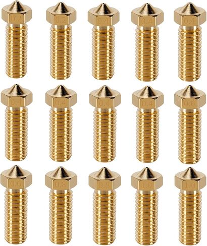 طقم فوهات 15 قطعة لـ Anycubic Vyper، طابعة ثلاثية الأبعاد 7 قطع فوهات نحاسية 0.4 مم و2 قطعة فوهات نحاسية 0.2 مم، 0.6 مم، 0.8 مم، 1.0 مم لمجموعة فوهات نحاسية لـ Anycubic Vyper، Kobra Plus، Kobra Max in Kuwait