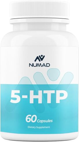 5-HTP 200 MG Plus Calcium for Mood, Sleep – Supports Calm and Relaxed Mood 60 Count in Saudi Arabia