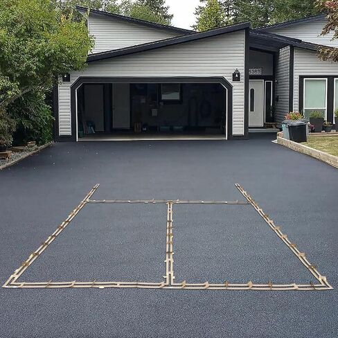 Pickleball Court Stencil, Reusable Cardboard Pickleball Court Lines, Easy to Set Up with Clear Instruction, Professional Size Court Marking Kit for Driveway, Backyard and Parks in Saudi Arabia