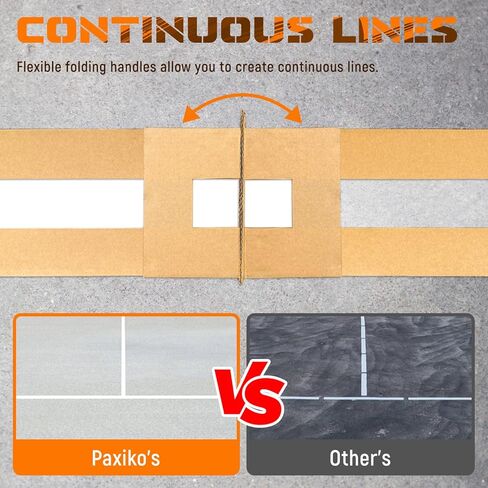 استنسل ملعب Pickleball، خطوط محكمة Pickleball من الورق المقوى قابلة لإعادة الاستخدام، سهلة الإعداد مع تعليمات واضحة، مجموعة علامات المحكمة ذات الحجم الاحترافي للممر والفناء الخلفي والحدائق in Kuwait