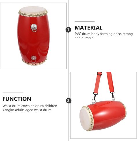 1 Set Traditional Chinese Simple Waist Drum Percussion Instrument Supply in Saudi Arabia