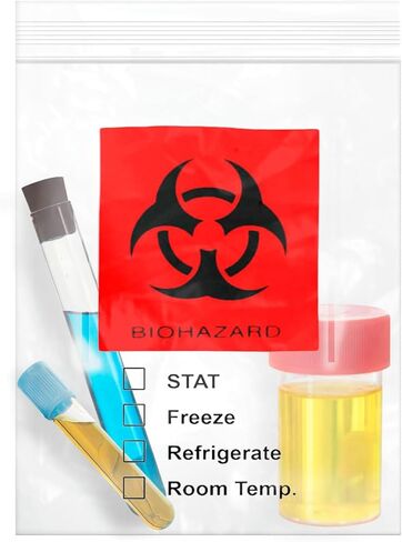 أكياس عينات المخاطر البيولوجية من APQ، مقاس 8 × 10 بوصة. حزمة من 100 كيس عينات شفاف بسحاب. 3 حقيبة حائط لعينات البولي إيثيلين. 2 مل من حقيبة العينات البيولوجية. حقيبة نقل المخاطر البيولوجية. الأكياس البلاستيكية ذات المخاطر البيولوجية in Kuwait