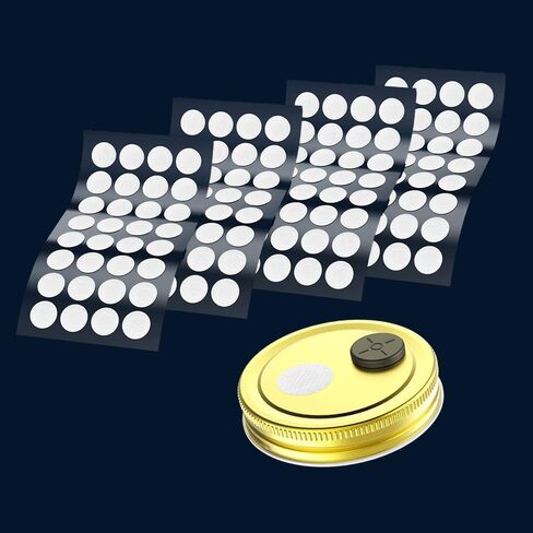 Mushroom Growing Supplies 0.25 μm - 18Pcs - 68mm Filter Filter Disc Mushroom Applied Under Wide Mouth Jar Lid for Mushroom Cultivation in Saudi Arabia