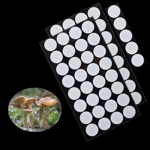 Mushroom Growing Supplies 0.25 μm - 18Pcs - 68mm Filter Filter Disc Mushroom Applied Under Wide Mouth Jar Lid for Mushroom Cultivation in Saudi Arabia
