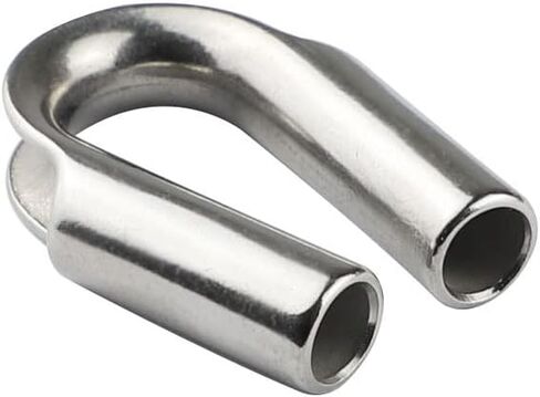 1/4" Stainless Steel Wire Rope Tube Thimble Cable Thimble (Pack of 4) in Saudi Arabia