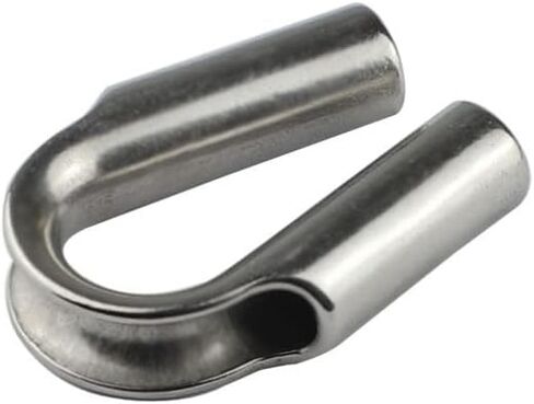 1/4" Stainless Steel Wire Rope Tube Thimble Cable Thimble (Pack of 4) in Saudi Arabia