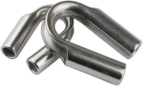 1/4" Stainless Steel Wire Rope Tube Thimble Cable Thimble (Pack of 4) in Saudi Arabia