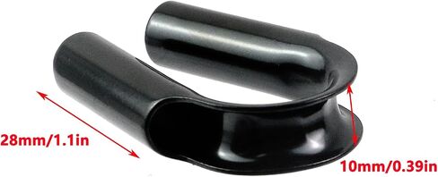 Antrader Rope Tube Thimble,4Pcs Stainless Steel Wire Rope Tube Thimble Heavy Duty Cable Thimble for Wire Rope Cable 1/4" (6mm),Black in Saudi Arabia