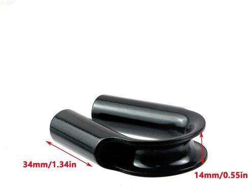 Antrader Rope Tube Thimble,4Pcs Stainless Steel Wire Rope Tube Thimble Heavy Duty Cable Thimble for Wire Rope Cable 1/4" (6mm),Black in Saudi Arabia