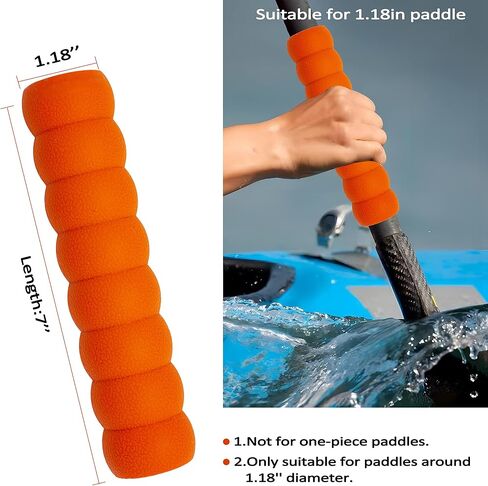 Kayak-Paddle-Grips-2-Pack - No-Slip Oar-Grip for Take-Apart Paddles,Blister Prevention Kayaking Accessories(Diameter 30mm/1.18 inches) in Saudi Arabia