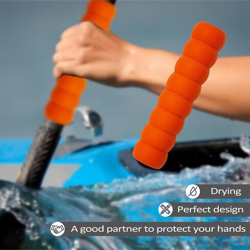 Kayak-Paddle-Grips-2-Pack - No-Slip Oar-Grip for Take-Apart Paddles,Blister Prevention Kayaking Accessories(Diameter 30mm/1.18 inches) in Saudi Arabia