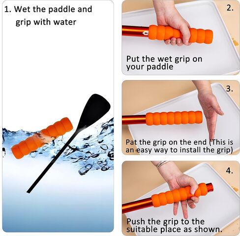Kayak-Paddle-Grips-2-Pack - No-Slip Oar-Grip for Take-Apart Paddles,Blister Prevention Kayaking Accessories(Diameter 30mm/1.18 inches) in Saudi Arabia