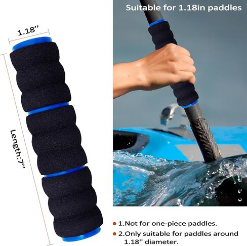 Kayak-Paddle-Grips-2-Pack - No-Slip Oar-Grip for Take-Apart Paddles,Blister Prevention Kayaking Accessories(Diameter 30mm/1.18 inches) in Saudi Arabia
