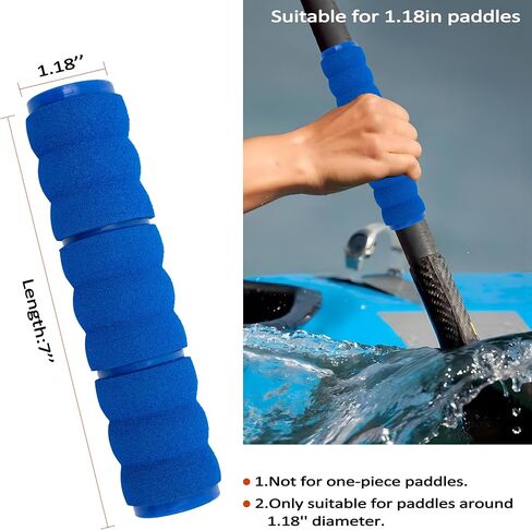 Kayak-Paddle-Grips-2-Pack - No-Slip Oar-Grip for Take-Apart Paddles,Blister Prevention Kayaking Accessories(Diameter 30mm/1.18 inches) in Saudi Arabia