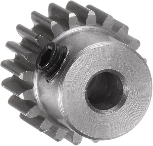 Mod 0.5 Pinion Gear 20 سنًا - [تجويف 3 مم × ارتفاع 5 مم] ترس المحرك التفاضلي المحفز لقطع غيار السيارات طراز RC، علبة التروس، استخدام المطحنة الكهربائية، الفولاذ المقاوم للصدأ، لون فضي in Saudi Arabia