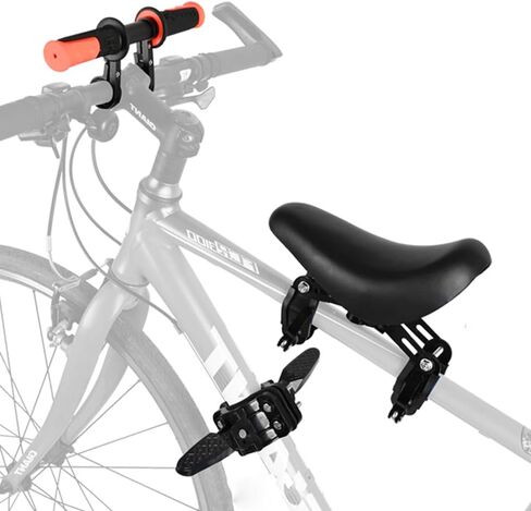 Kids Bike Seat Replacement with Handlebar,Detachable Front Mounted Child Bicycle Seat with Foot Pedals for Children 2~5 Years in Saudi Arabia