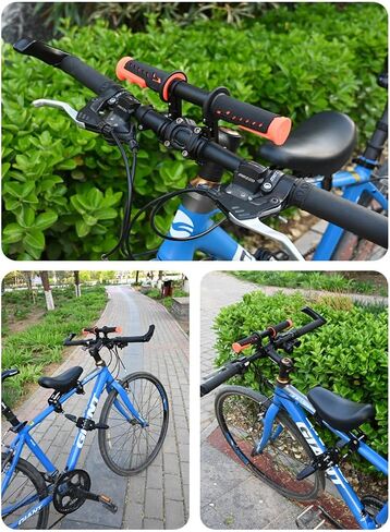 Kids Bike Seat Replacement with Handlebar,Detachable Front Mounted Child Bicycle Seat with Foot Pedals for Children 2~5 Years in Saudi Arabia