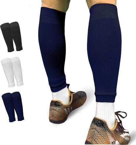 3 PACK Light Compression Calf Leg Sleeves knee sleeves for men and women for Running Soccer Cycling in Saudi Arabia
