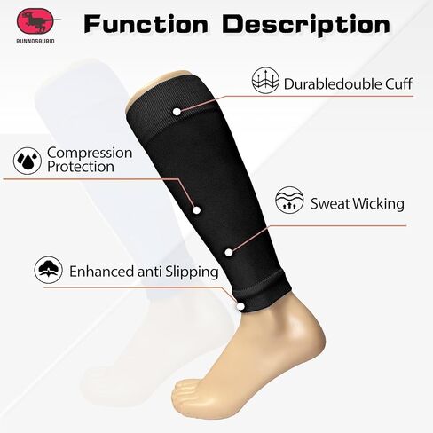 3 PACK Light Compression Calf Leg Sleeves knee sleeves for men and women for Running Soccer Cycling in Saudi Arabia