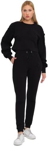 Women's Oversized Crop Top Sweatshirt And Joggers Set in Saudi Arabia