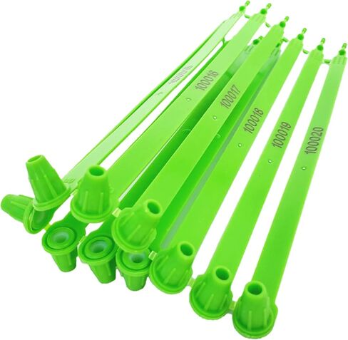 100 Plastic Trailer Seals, Truck Seals, Plastic Seals, Shipping Seals, Plastic Tamper Evident Seal (100, Blue) in Saudi Arabia
