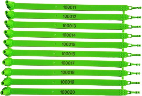100 Plastic Trailer Seals, Truck Seals, Plastic Seals, Shipping Seals, Plastic Tamper Evident Seal (100, Blue) in Saudi Arabia
