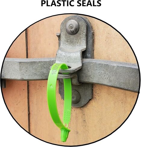 100 Plastic Trailer Seals, Truck Seals, Plastic Seals, Shipping Seals, Plastic Tamper Evident Seal (100, Blue) in Saudi Arabia