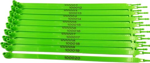 100 Plastic Trailer Seals, Truck Seals, Plastic Seals, Shipping Seals, Plastic Tamper Evident Seal (100, Blue) in Saudi Arabia