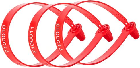 100 أختام بلاستيكية للمقطورة، أختام شاحنة، أختام بلاستيكية، أختام شحن، ختم بلاستيكي واضح (100، أزرق) in Kuwait