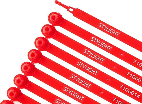 100 أختام بلاستيكية للمقطورة، أختام شاحنة، أختام بلاستيكية، أختام شحن، ختم بلاستيكي واضح (100، أزرق) in Kuwait